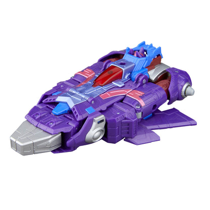 Figura articulada Alpha Trion de Transformers en colores morado, granate y gris - 7