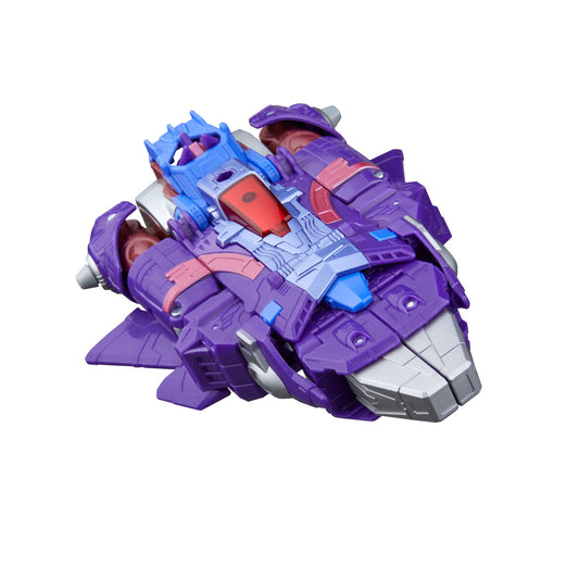 Figura articulada Alpha Trion de Transformers en colores morado, granate y gris - 9