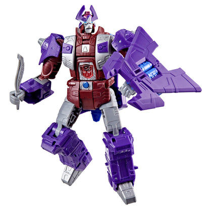 Figura articulada Alpha Trion de Transformers en colores morado, granate y gris - 11