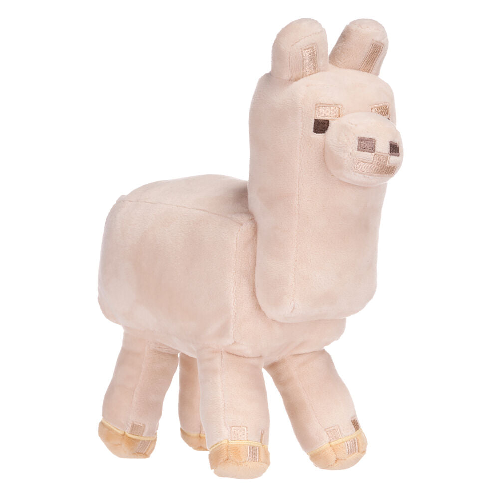 Peluche de llama Minecraft de 26 cm en color crema