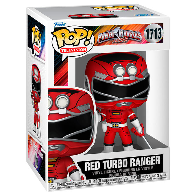 Figura Funko POP! Red Turbo Ranger de Power Rangers Turbo con bláster y espada - 2