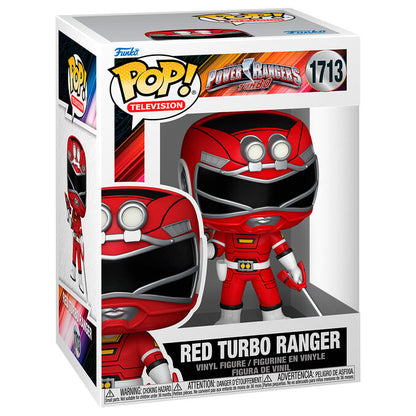 Figura Funko POP! Red Turbo Ranger de Power Rangers Turbo con bláster y espada - 2