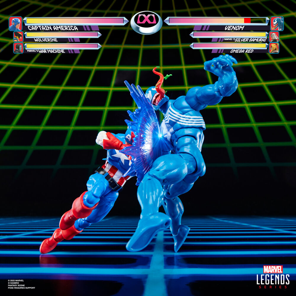 Figuras articuladas de Capitán América y Venom Marvel Legends de 15 cm - 7