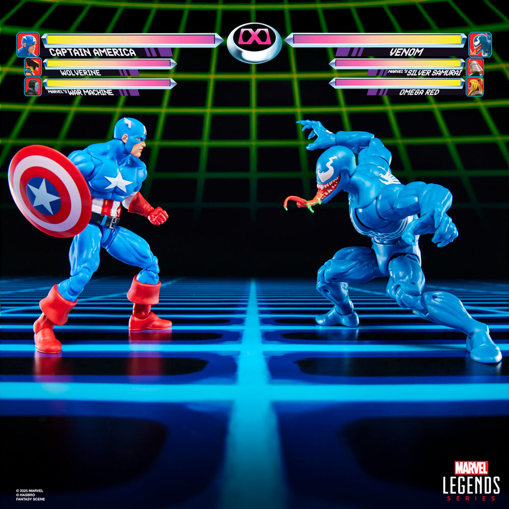 Figuras articuladas de Capitán América y Venom Marvel Legends de 15 cm - 9