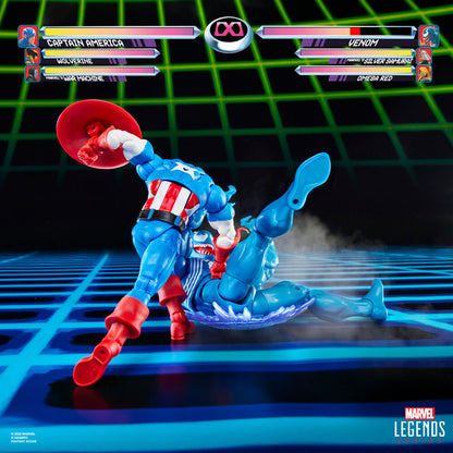 Figuras articuladas de Capitán América y Venom Marvel Legends de 15 cm - 11