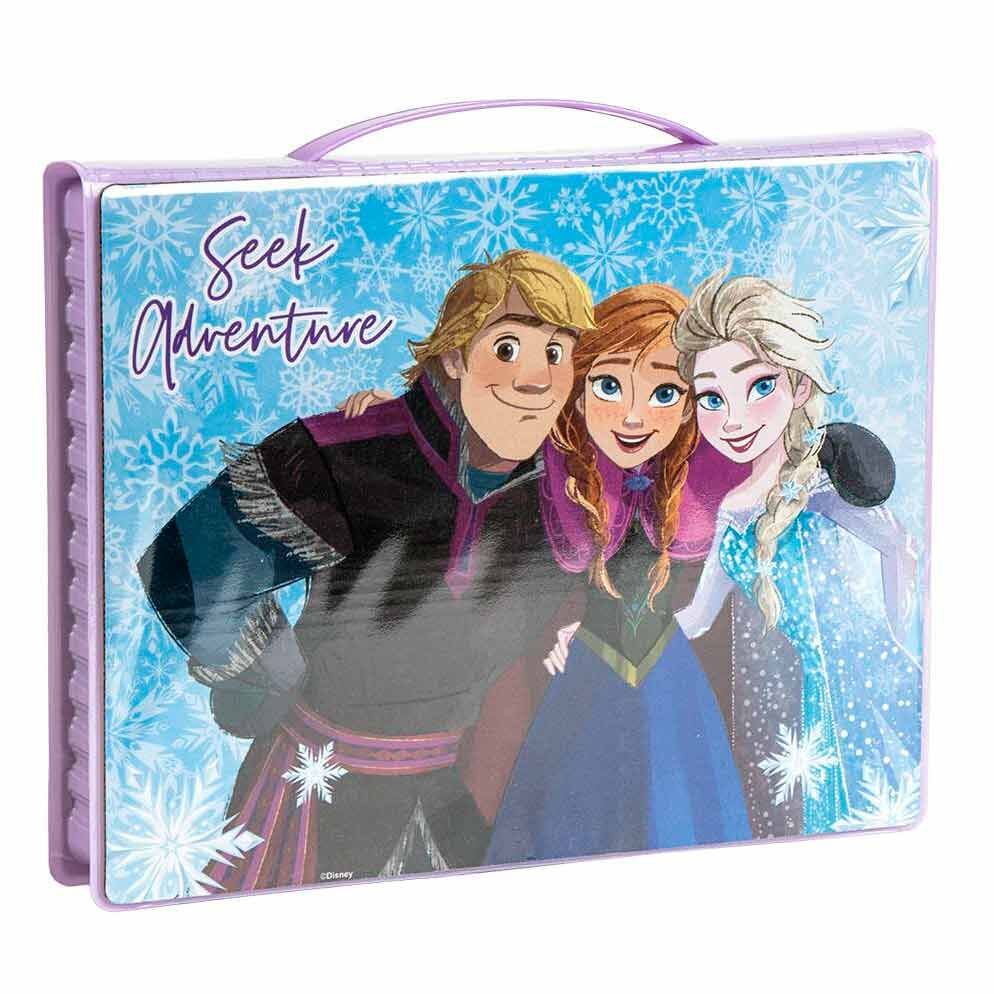 Set de papelería Frozen Disney de 52 piezas en estuche lila - 2
