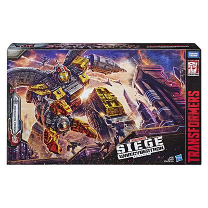 Caja de la figura Omega Supreme de Transformers War for Cybertron Trilogy
