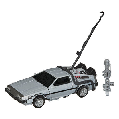 Figura Transformers Gigawatt con diseño de DMC DeLorean plateado - 3