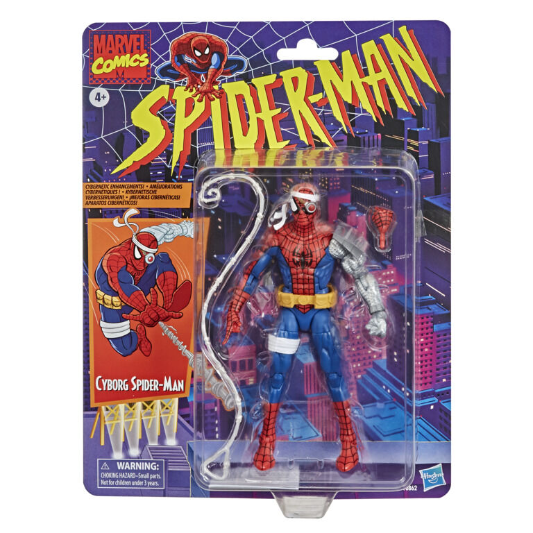 Figura articulada Cyborg Spider-Man de Marvel Comics con accesorios - 2