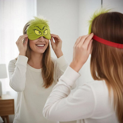 Máscara de gel para ojos verde con diseño de El Grinch - 2