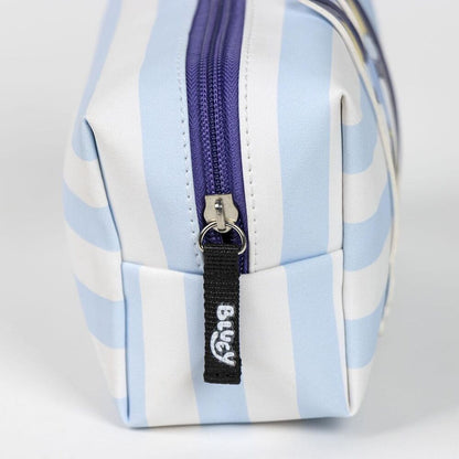 Neceser Bluey CERDÁ azul y blanco con cremallera - 3