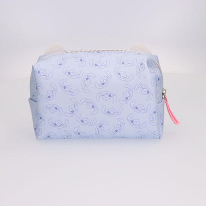 Neceser azul de Stitch Disney con estampado y tirador rosa - 3