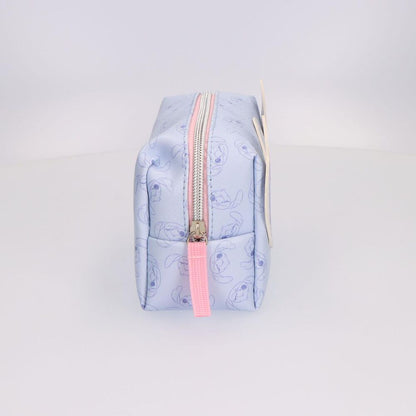 Neceser azul de Stitch Disney con estampado y tirador rosa - 4