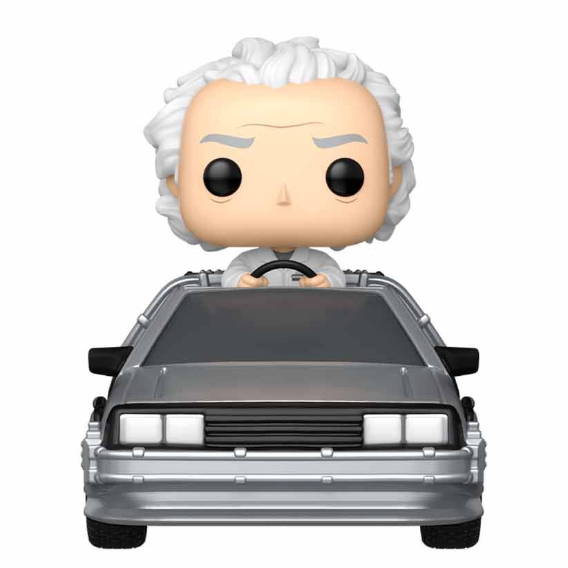 Figura Funko POP! Rides Deluxe de Doc conduciendo la máquina del tiempo