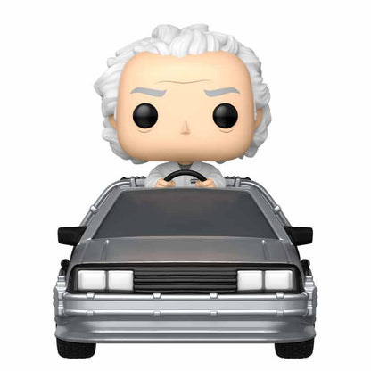 Figura Funko POP! Rides Deluxe de Doc conduciendo la máquina del tiempo