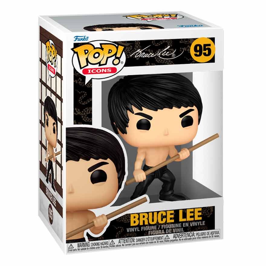 Figura Funko POP de Bruce Lee con bastón - 2