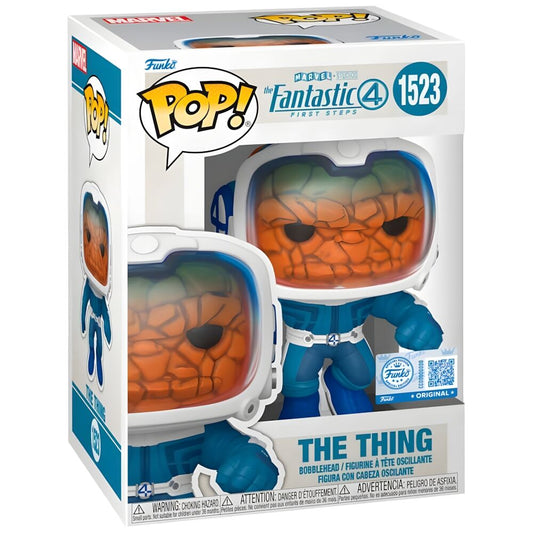 Figura Funko POP! de La Cosa de Los 4 Fantásticos con traje azul y blanco - 2