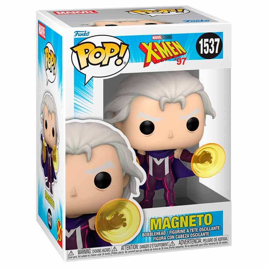 Figura Funko POP! de Magneto de X-Men '97 con capa morada y discos amarillos - 2