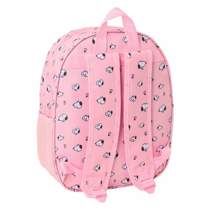 Mochila rosa 3D de Snoopy SAFTA - 2