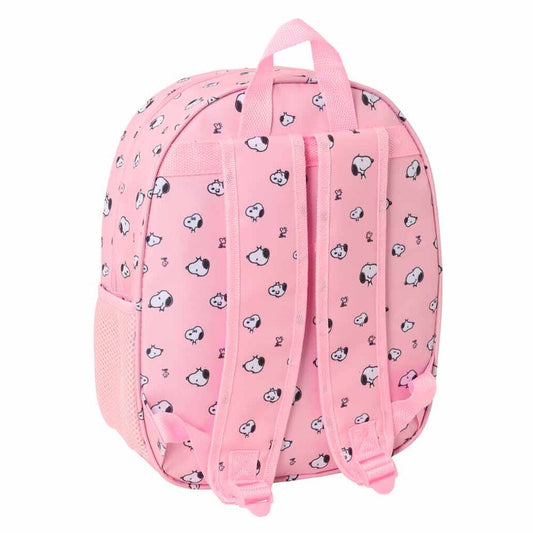 Mochila rosa 3D de Snoopy SAFTA - 2