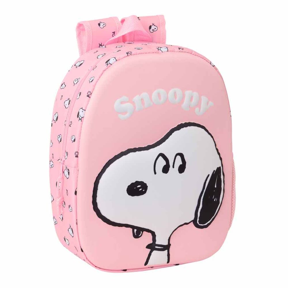 Mochila rosa 3D de Snoopy SAFTA