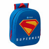 Mochila azul 3D de Superman DC Comics con escudo frontal