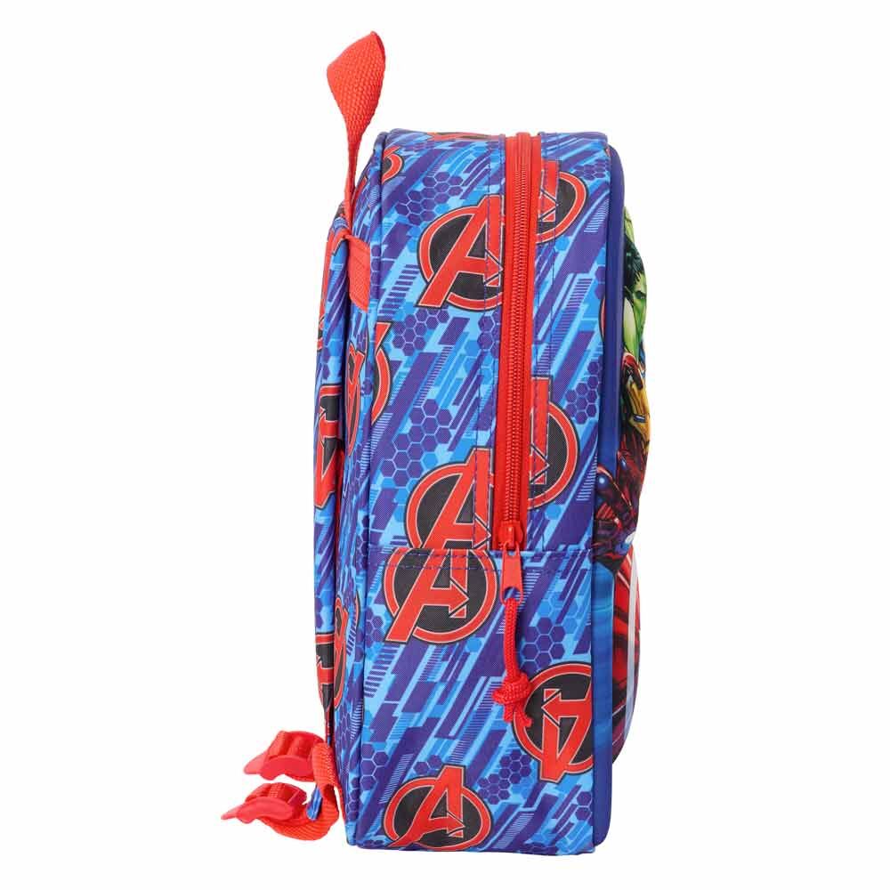 Mochila 3D infantil de Los Vengadores Marvel con Hulk, Iron Man y Capitán América - 3