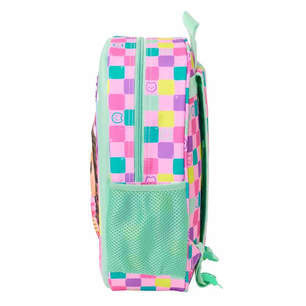 Mochila 3D de La Casa de Muñecas de Gabby en verde menta - 3