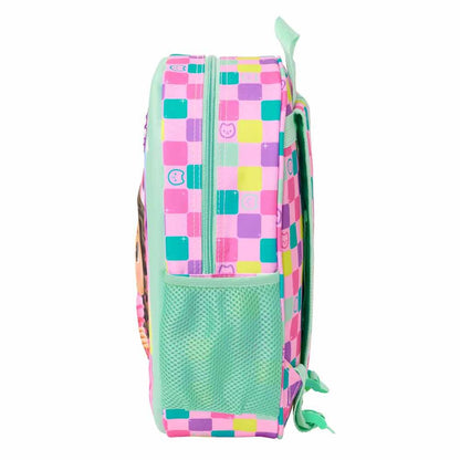 Mochila 3D de La Casa de Muñecas de Gabby en verde menta - 3