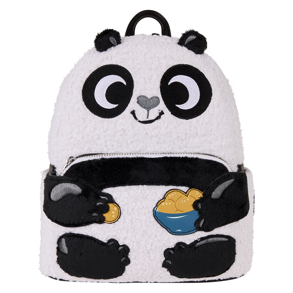 Mochila de peluche Kung Fu Panda Loungefly blanca y negra - 2