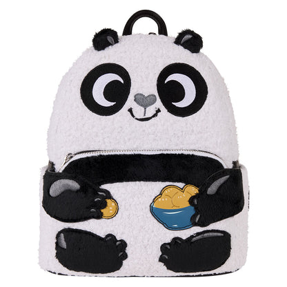 Mochila de peluche Kung Fu Panda Loungefly blanca y negra - 2