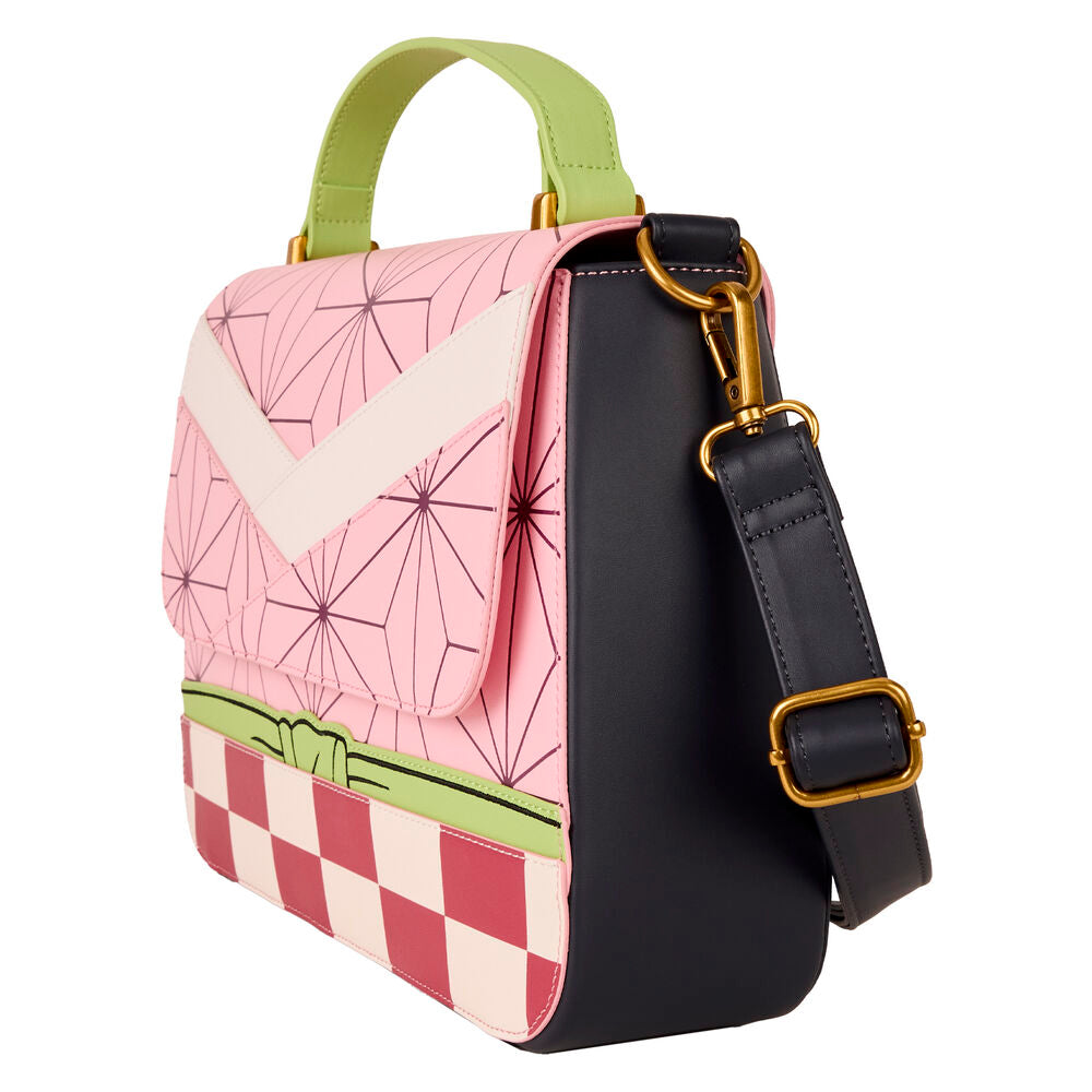 Bolso bandolera rosa de Nezuko Kamado Demon Slayer Loungefly - 2