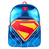 Mochila azul metalizada de Superman DC Comics Loungefly con emblema frontal
