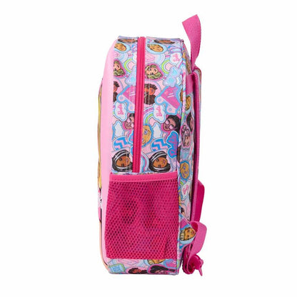 Mochila 3D rosa de Barbie con personaje canino - 2