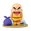 Figura de Krillin de Dragon Ball History Box sobre base escénica