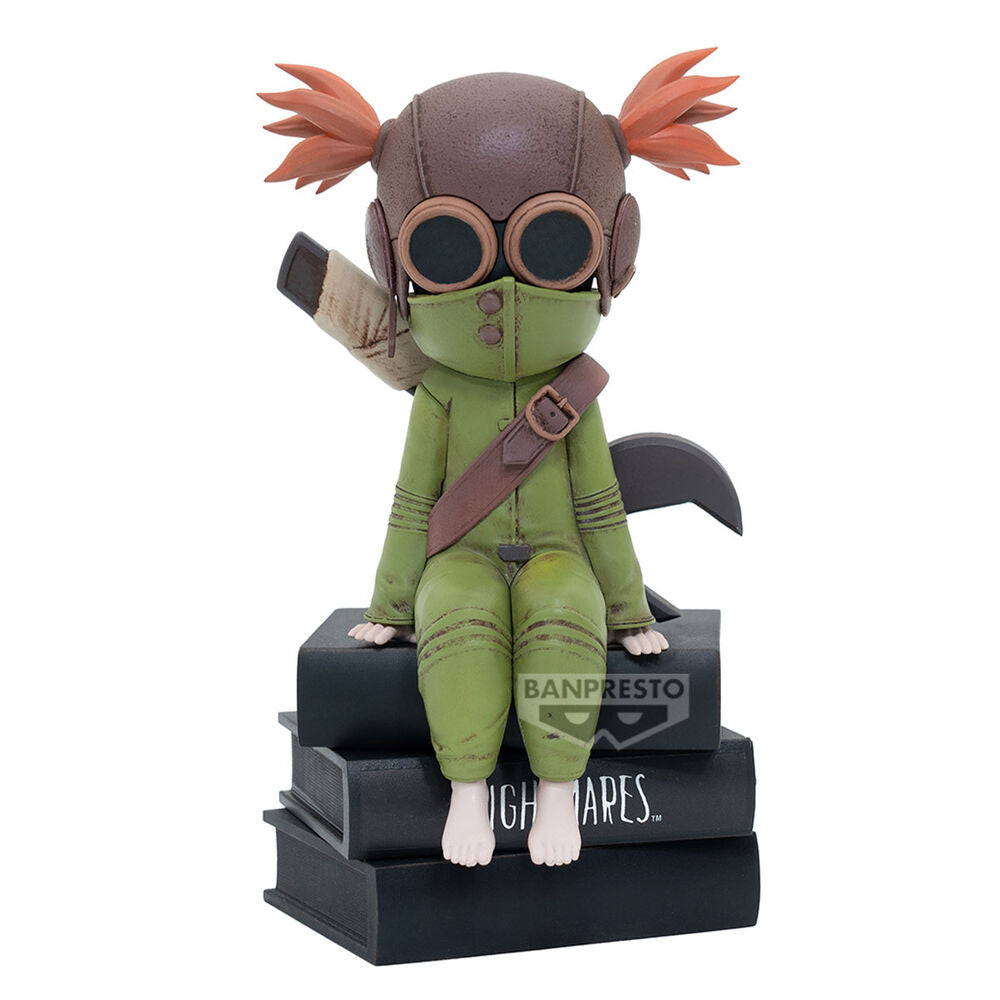 Figura Banpresto Alone Monitor Top de Little Nightmares con traje verde y gafas redondas