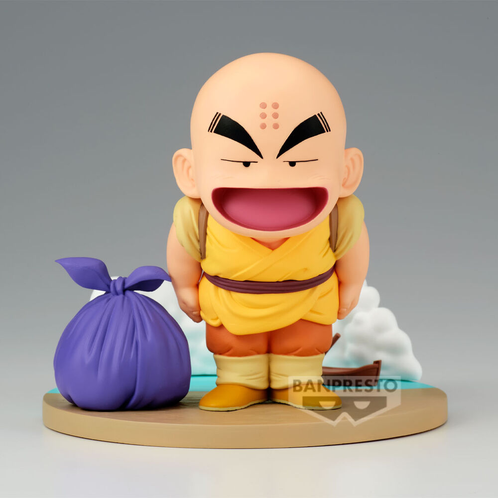 Figura de Krillin de Dragon Ball History Box sobre base escénica - 2