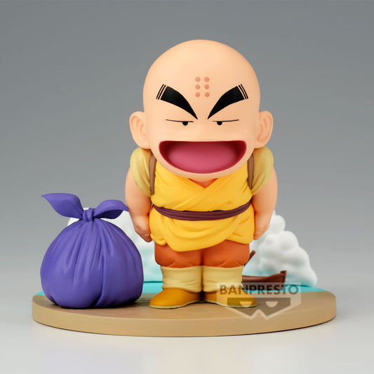 Figura de Krillin de Dragon Ball History Box sobre base escénica - 2