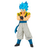 Figura de Gogeta Blood of Saiyans de Dragon Ball Super con cabello azul y brazos cruzados