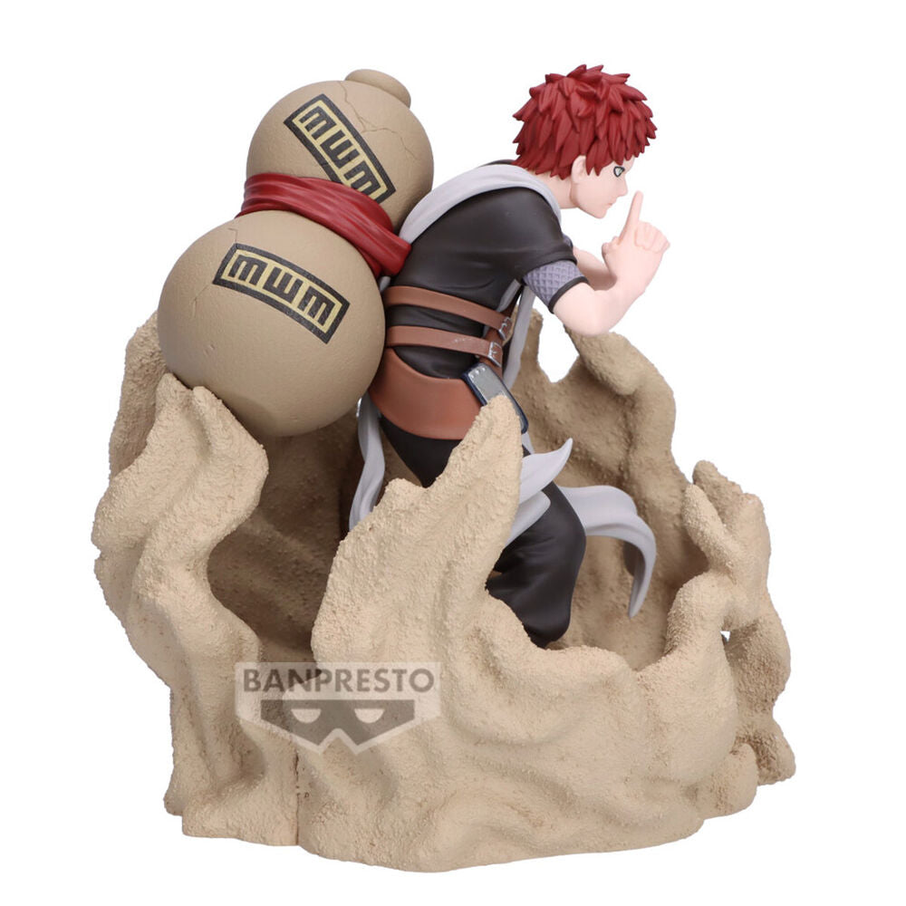 Figura de Gaara de Naruto Shippuden con calabaza y formaciones de arena - 2