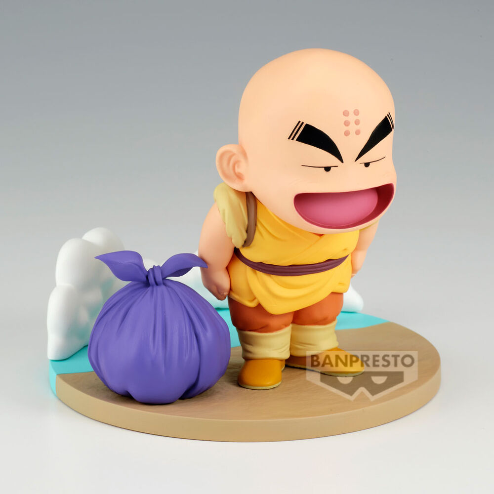 Figura de Krillin de Dragon Ball History Box sobre base escénica - 3