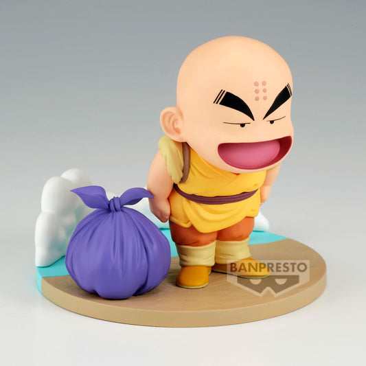 Figura de Krillin de Dragon Ball History Box sobre base escénica - 3