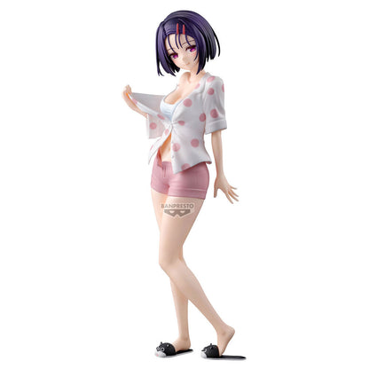 Figura de Haruna Sairenji de To LOVEru Darkness con conjunto rosa y blanco de lunares - 3