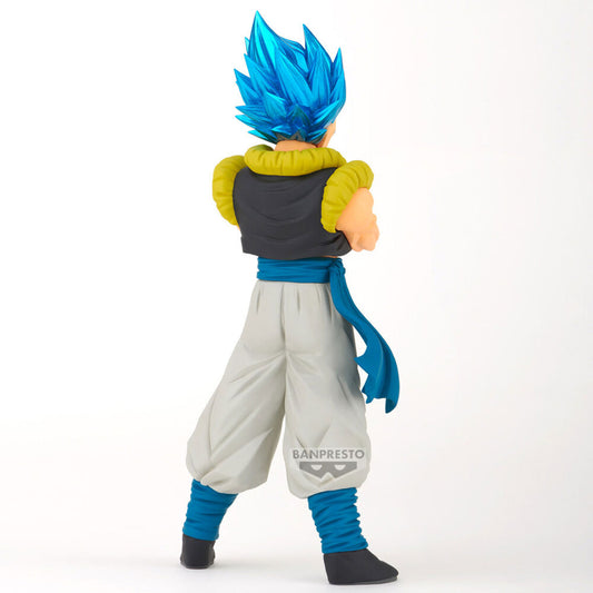 Figura de Gogeta Blood of Saiyans de Dragon Ball Super con cabello azul y brazos cruzados - 3