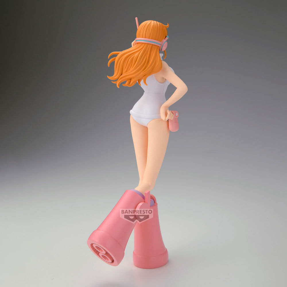 Figura de Nami de One Piece Egghead Style con botas rosas - 4