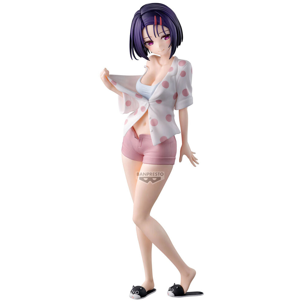 Figura de Haruna Sairenji de To LOVEru Darkness con conjunto rosa y blanco de lunares - 4