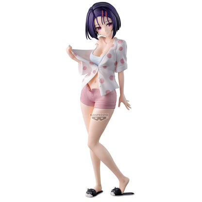 Figura de Haruna Sairenji de To LOVEru Darkness con conjunto rosa y blanco de lunares - 4
