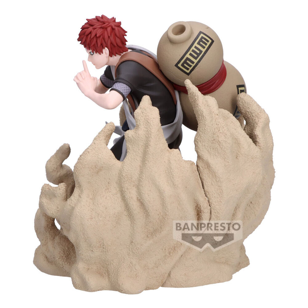 Figura de Gaara de Naruto Shippuden con calabaza y formaciones de arena - 4