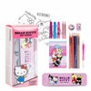 Set de papelería Hello Kitty and Friends con lápices, rotuladores, estuche y bloc