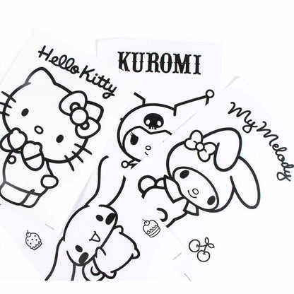 Set de papelería Hello Kitty and Friends con lápices, rotuladores, estuche y bloc - 4
